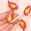 Matchstick Clay Pin
